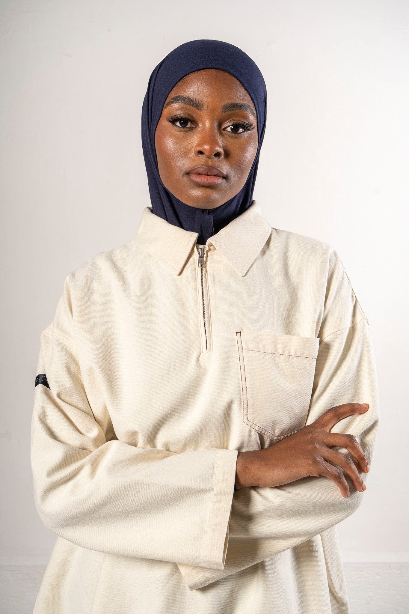 Chemise oversize en lyocell cream