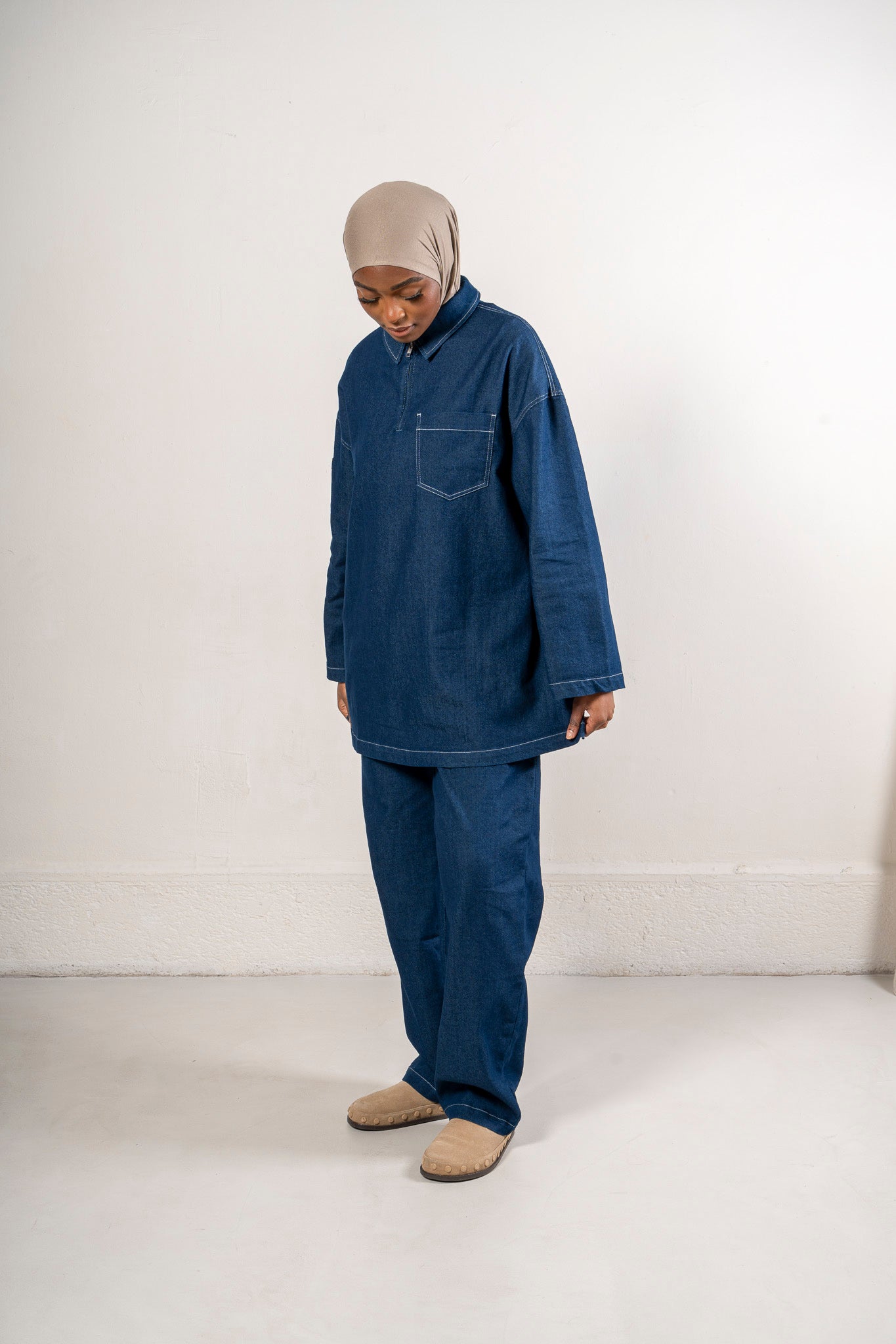 Chemise oversize en Denim