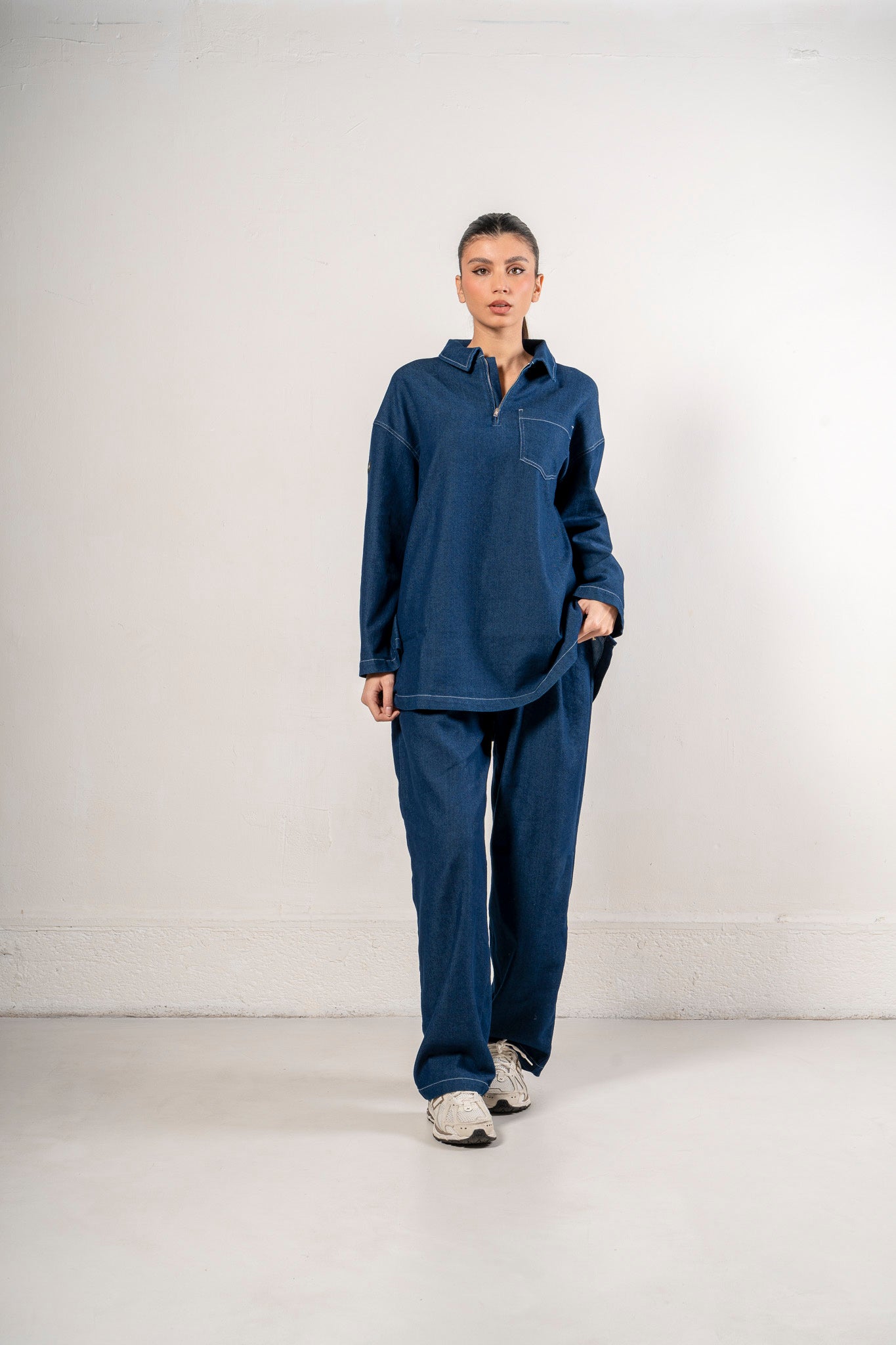 Chemise oversize en Denim