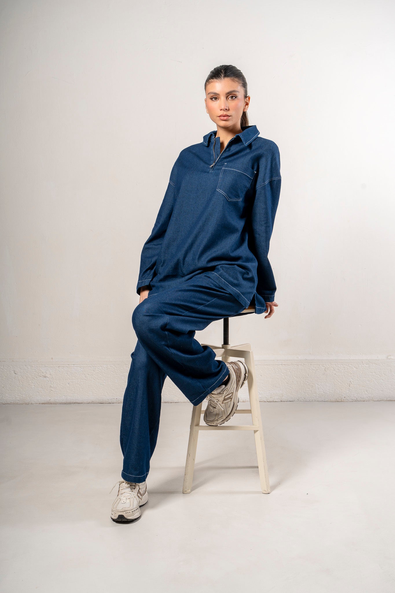 Chemise oversize en Denim