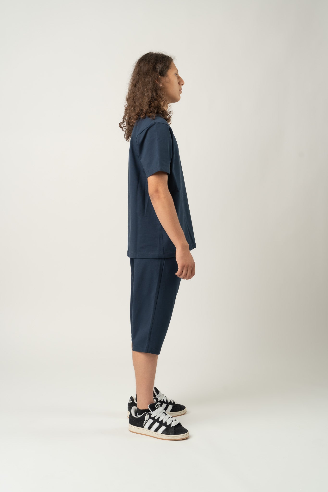 Short large bleu marine Homme