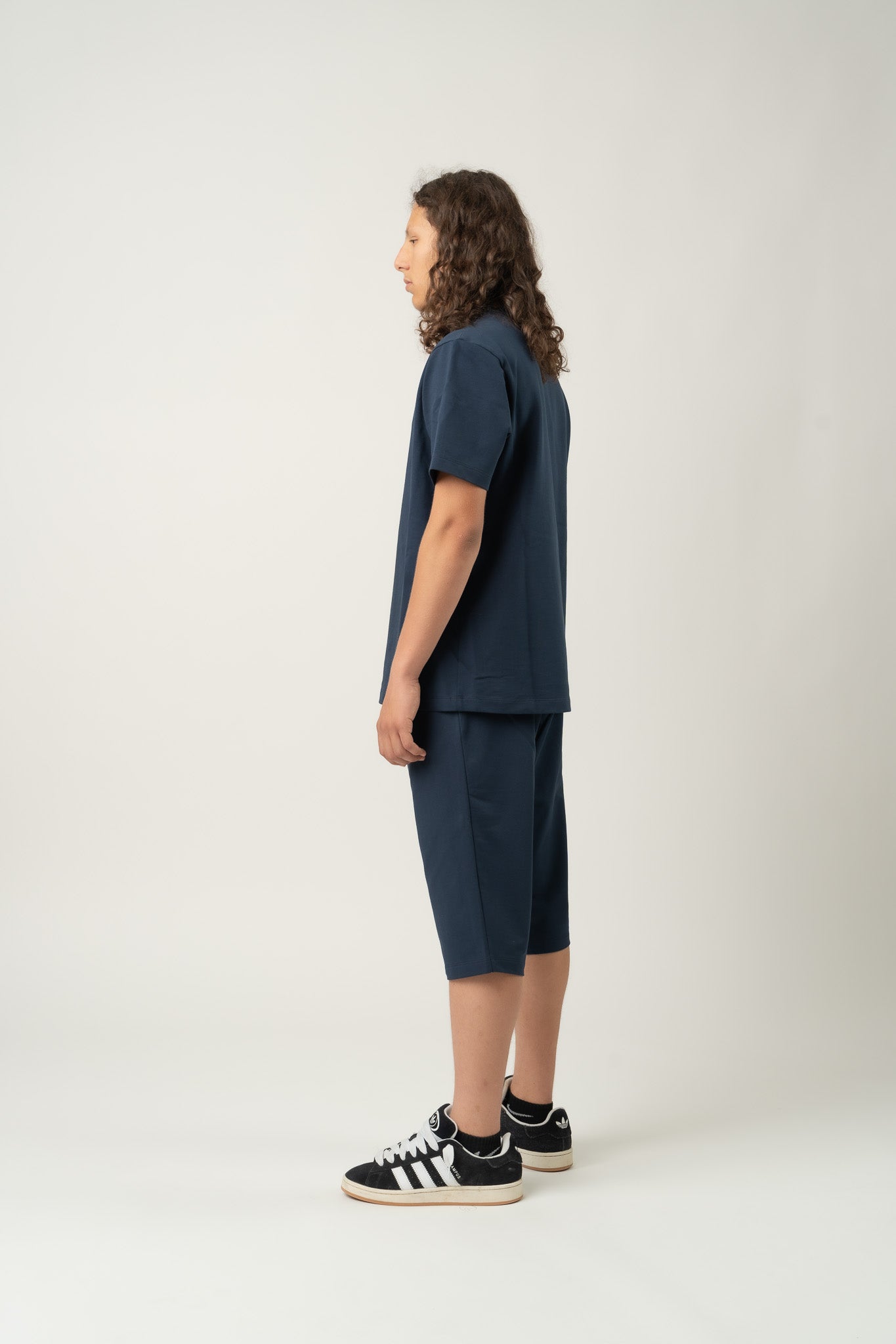 Short large bleu marine Homme