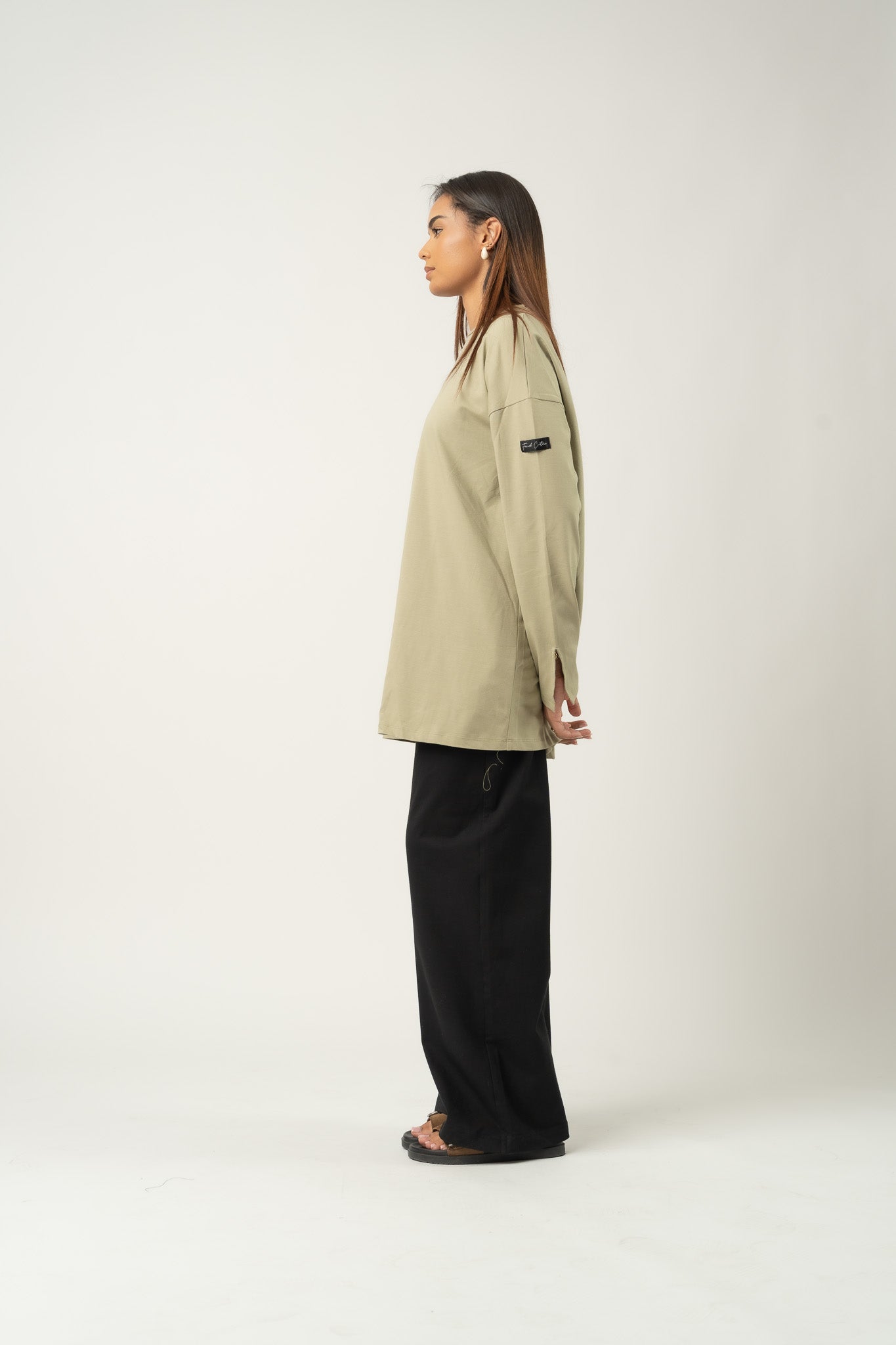 T-shirt Basic oversize Matcha