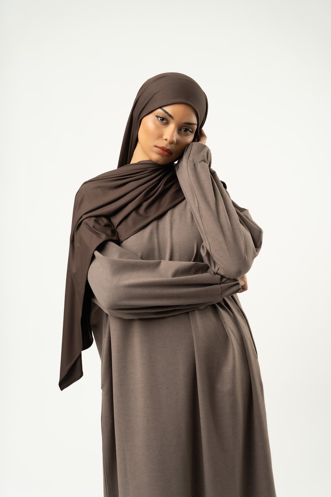 Hijab jersey MINI chocolate