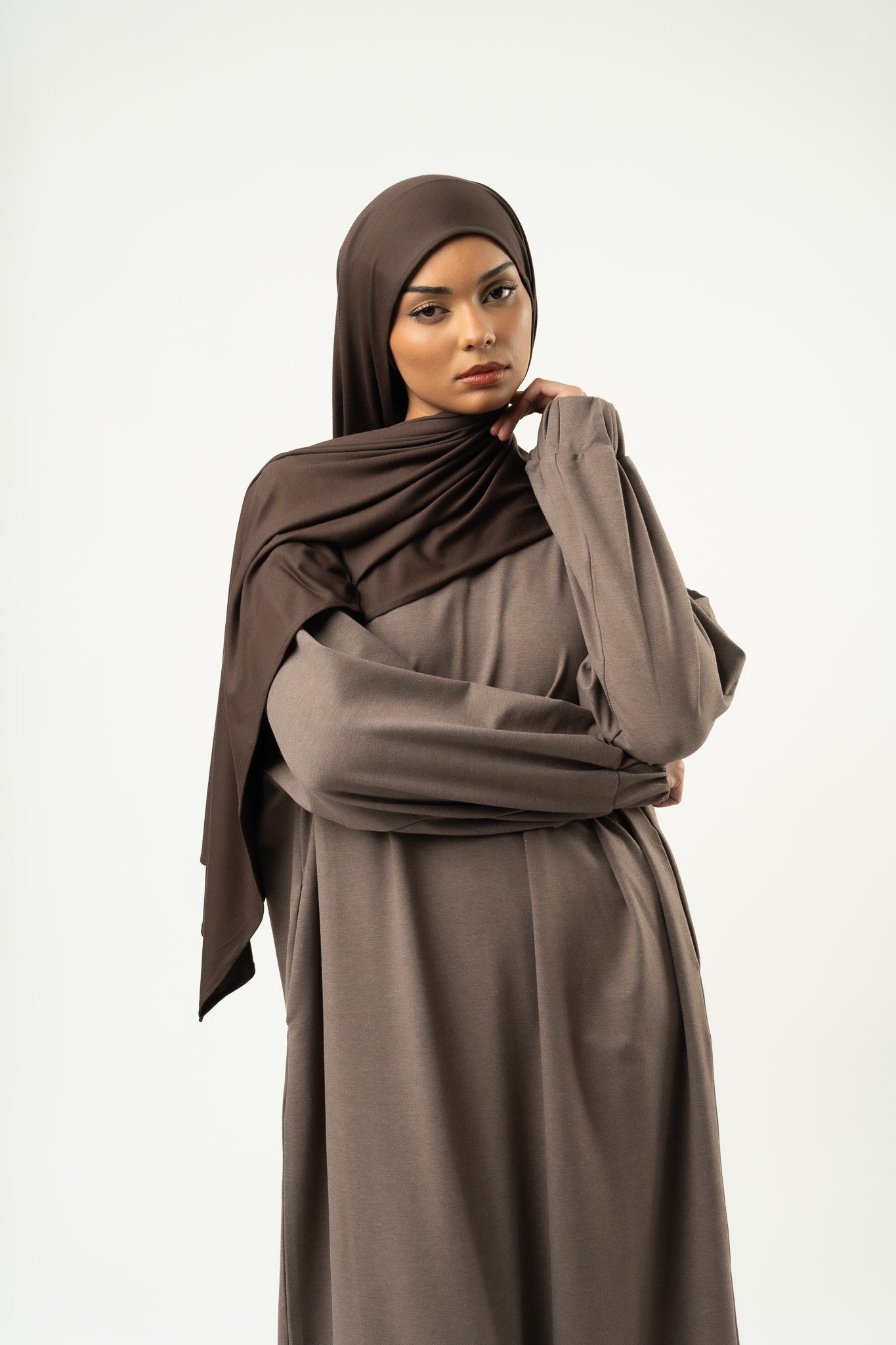 Hijab jersey MINI chocolate