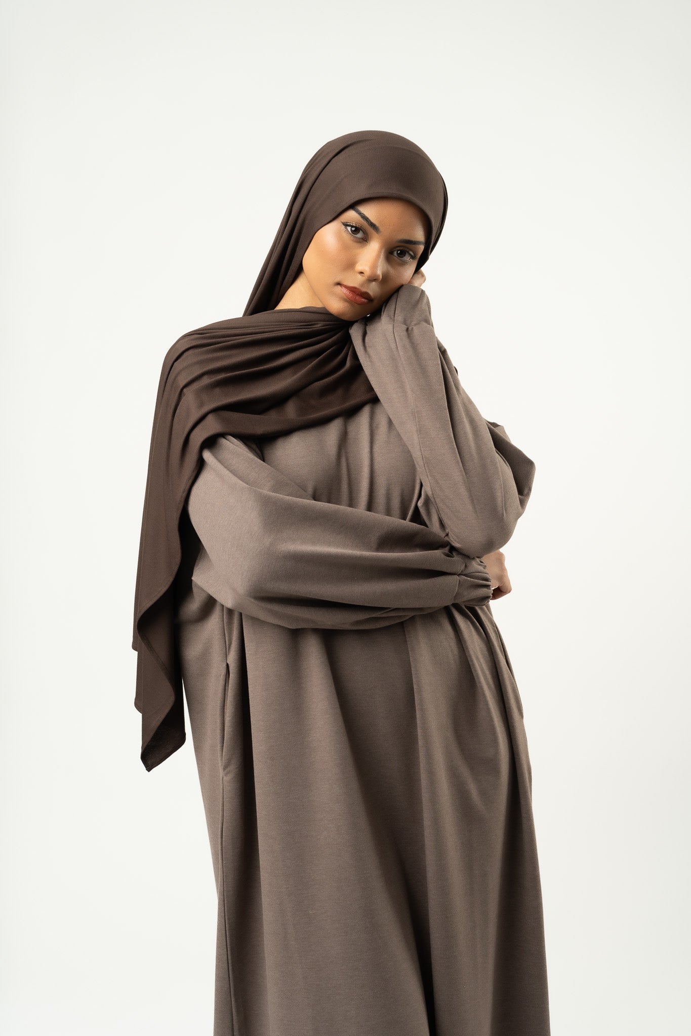 Hijab jersey MINI chocolate