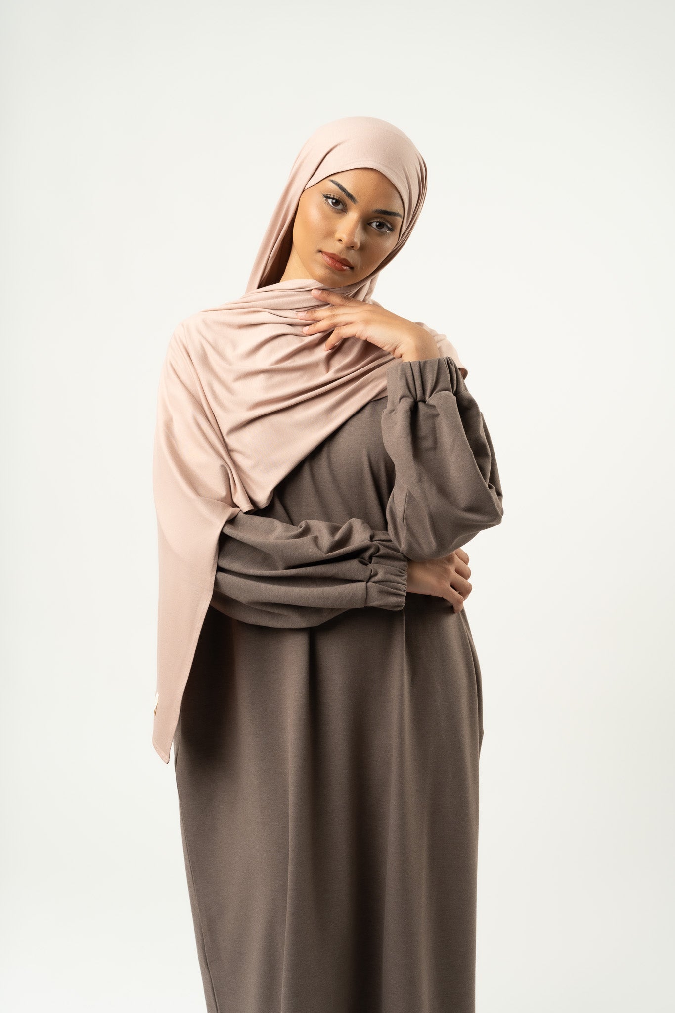 Hijab jersey MINI nude