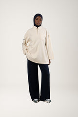 Chemise oversize en lyocell cream