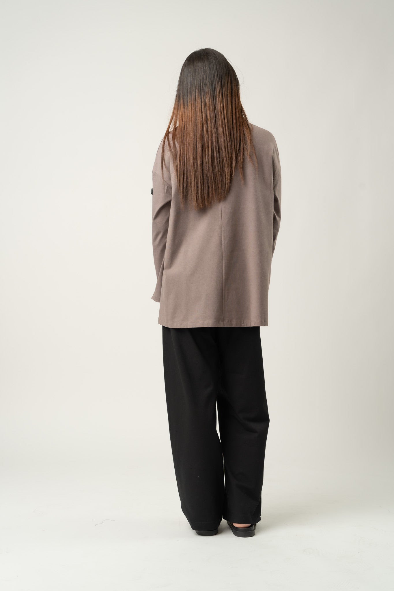T-shirt Basic oversize Mocca