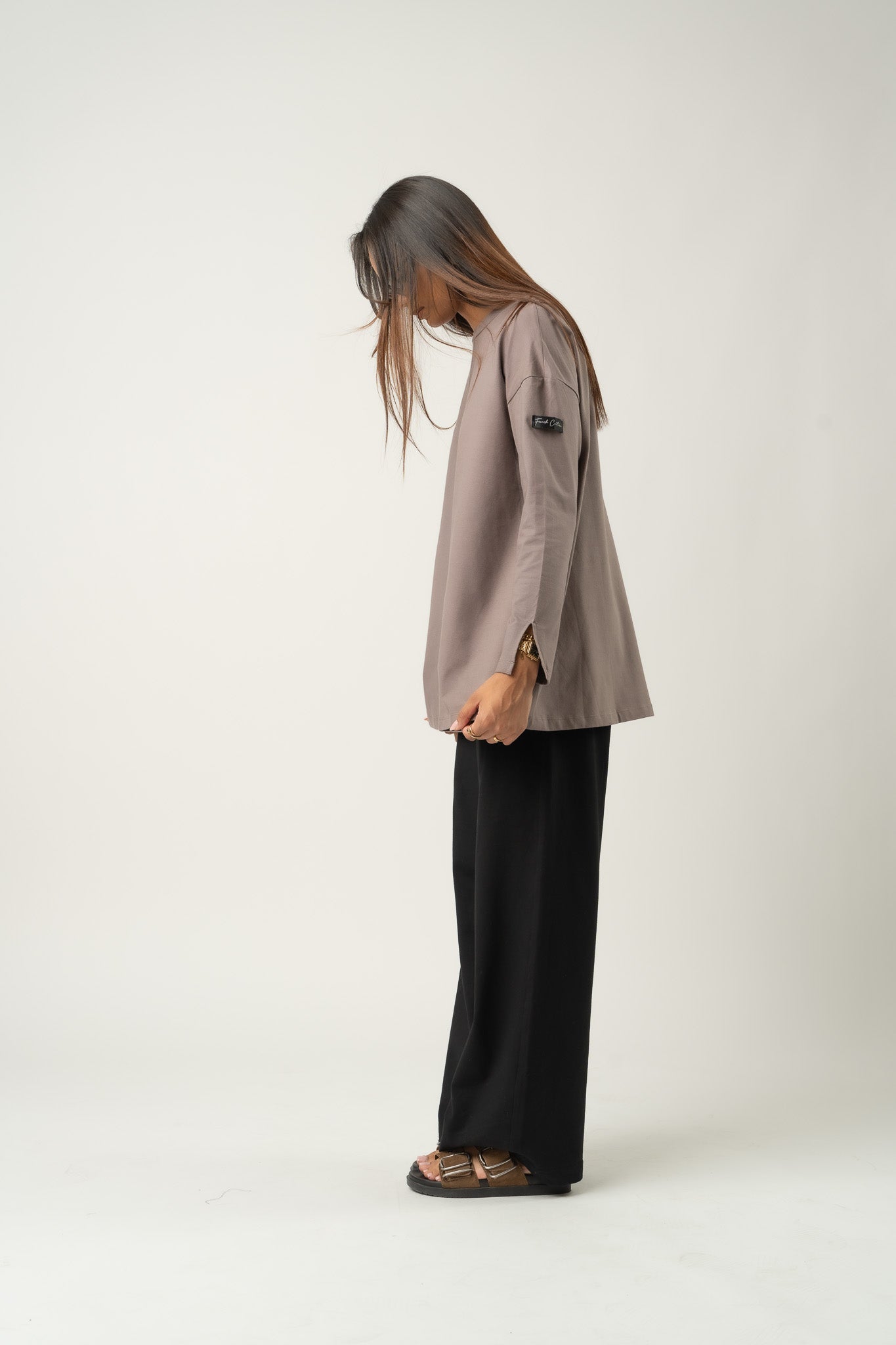 T-shirt Basic oversize Mocca