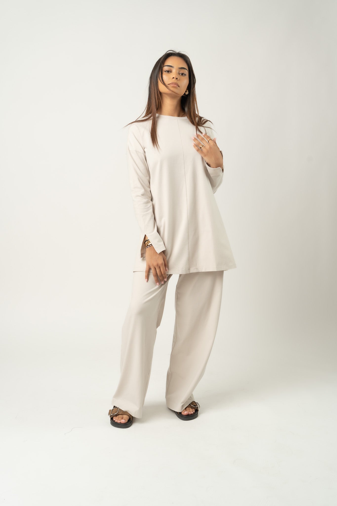 Pantalon ample en coton Vanilla