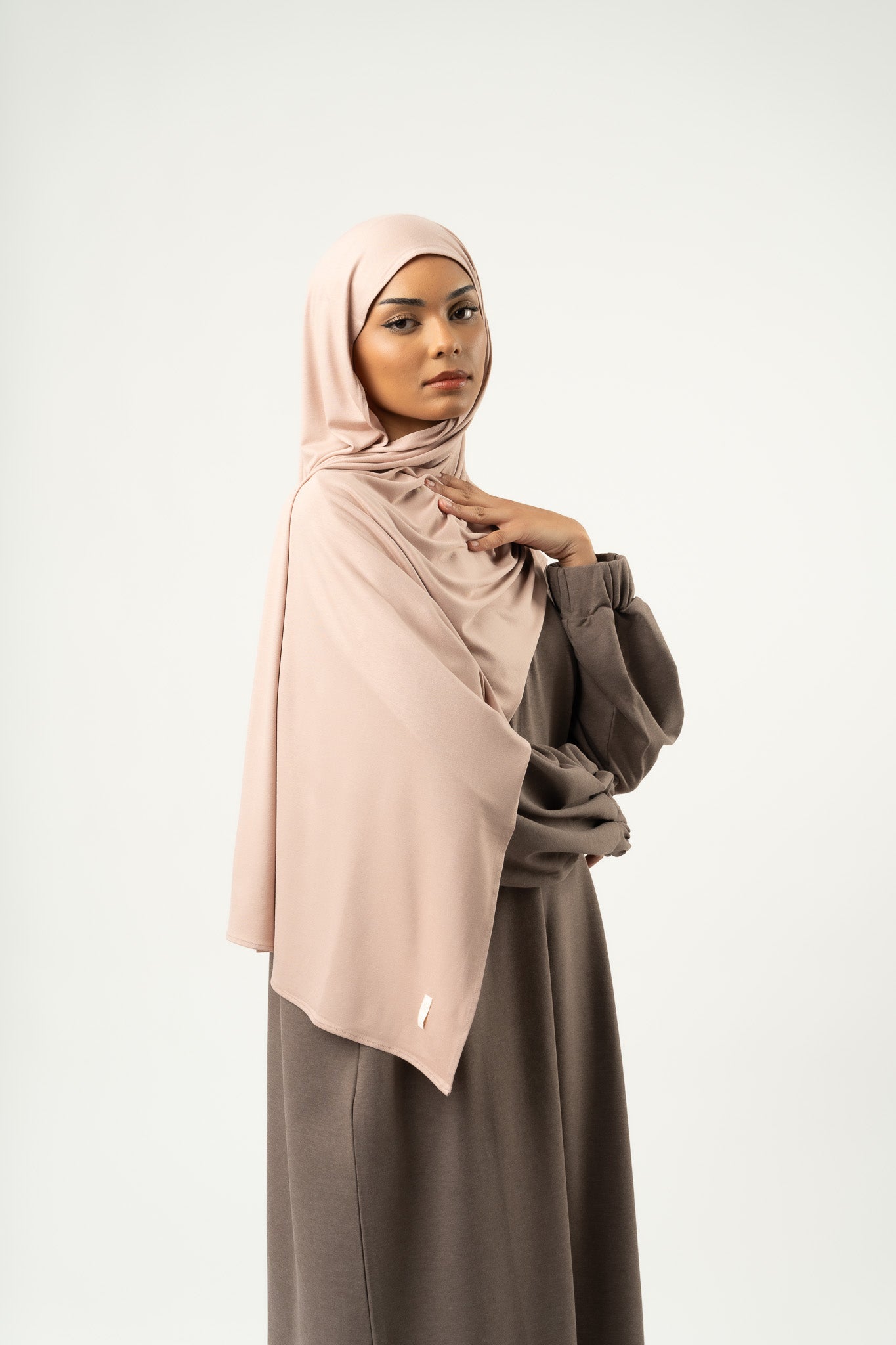 Hijab jersey MINI nude