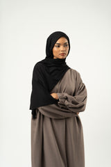 Pack Hijab & Bandeau en jersey noir